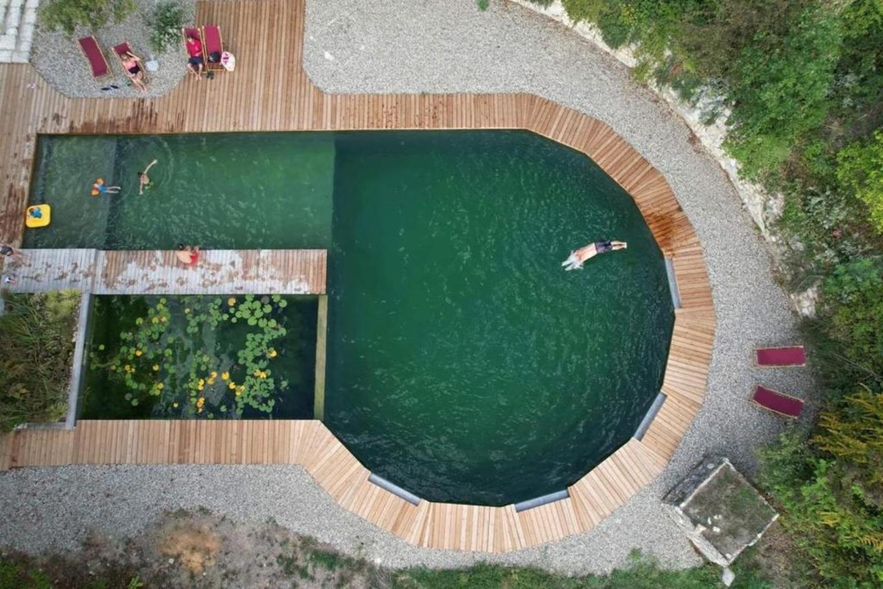 Gite Les Cabanes De Fallot Pour 15 Personnes - Piscine Naturelle L'isle-Bouzon Εξωτερικό φωτογραφία
